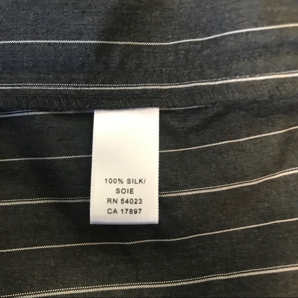 Banana Republic grey pinstripe Martin pants sz 10 - Picture 5 of 6